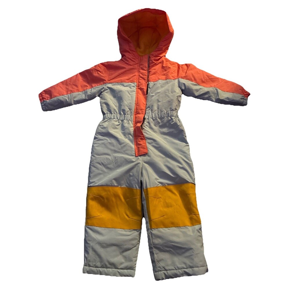 Swiss Tech Toddler Girls 3T Snow Suit Pink Blue Yellow